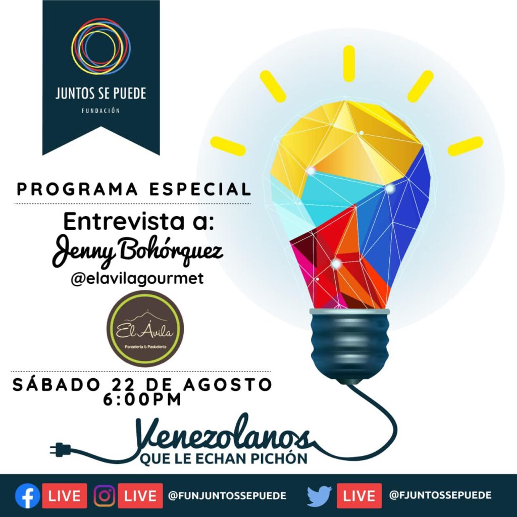 Fundación Juntos se Puede lanza programa «Venezolanos Que Le Echan Pichón» a través de sus redes sociales. Fundación Juntos se Puede lanza programa «Venezolanos Que Le Echan Pichón» a través de sus redes sociales.