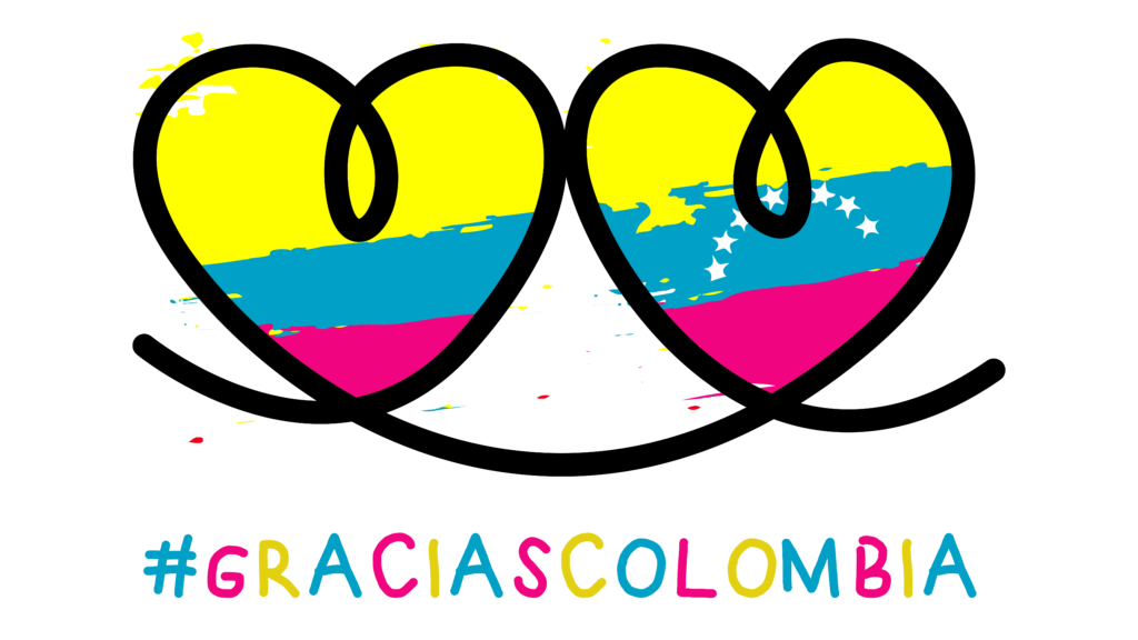 Niños venezolanos agradecen a Colombia.