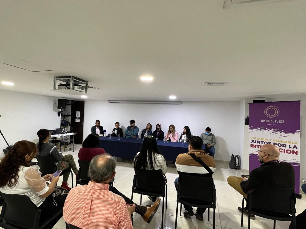 Sector Empresarial y líderes sociales dialogaron sobre la importancia de la integración de los venezolanos en Antioquia.