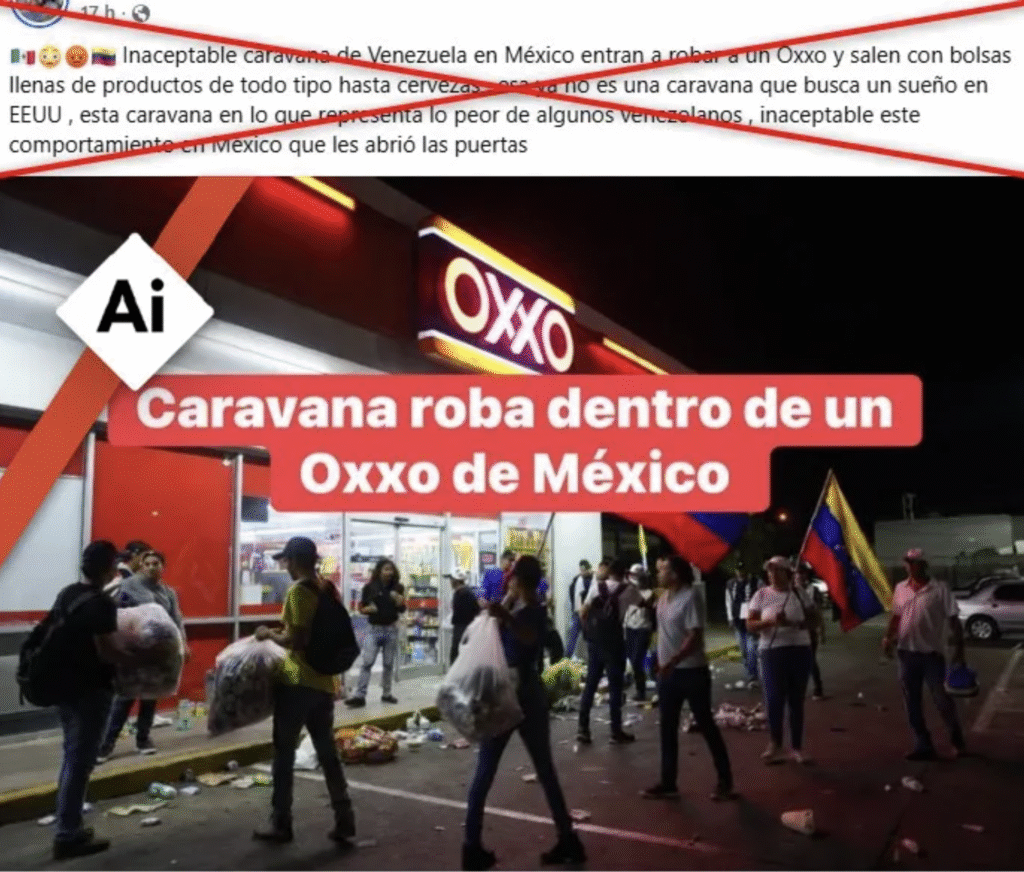 Una foto falsa, miles de compartidos: cómo la IA alimenta la xenofobia contra migrantes venezolanos 